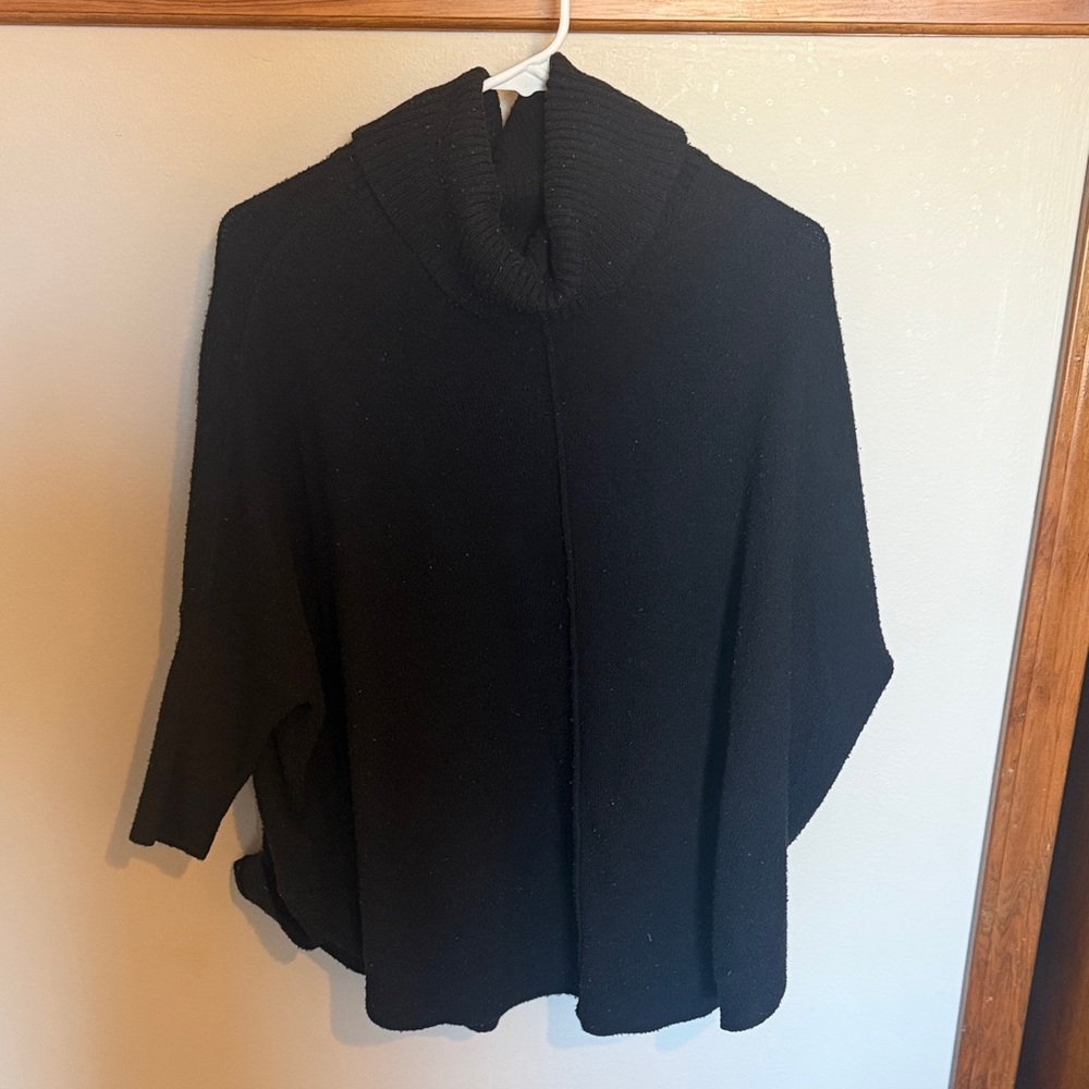 LOFT Black Cowl Neck Sweater